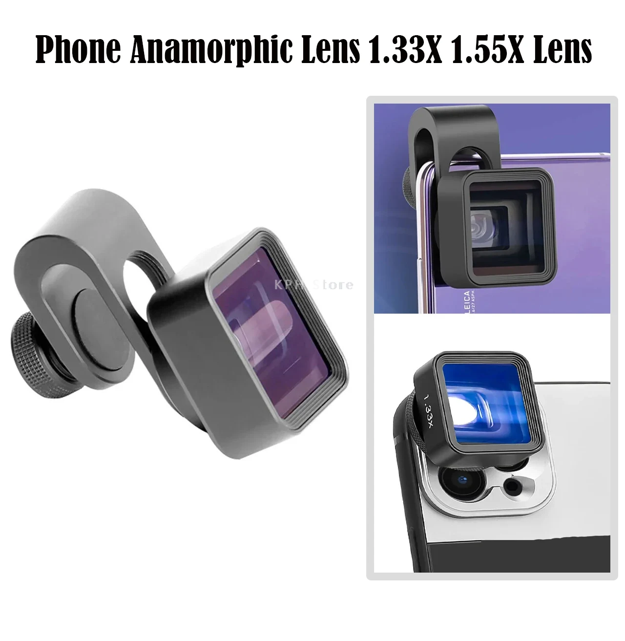 Photography Kit Samsung S26 Ultra - Phone Anamorphic Lens 1.33X 1.55X Wide-Angle