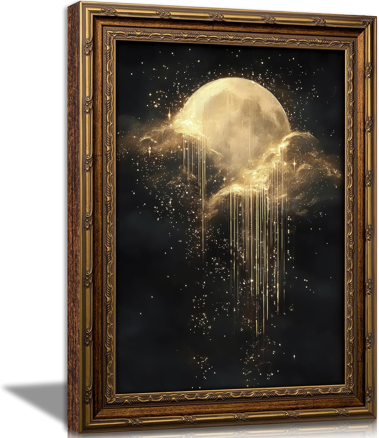 Photography Pose - Antique Framed Celestial Canvas Wall Art