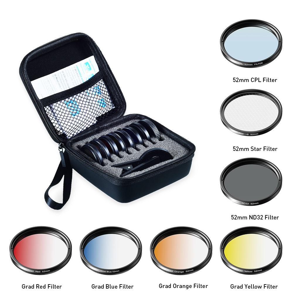 Photography Kit Samsung S26 Ultra - APEXEL 52mm 7in1 Gradual Filter Lens