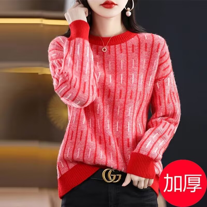 Photography Of The Year - Purple Thick Sweater Women's Loose Aand