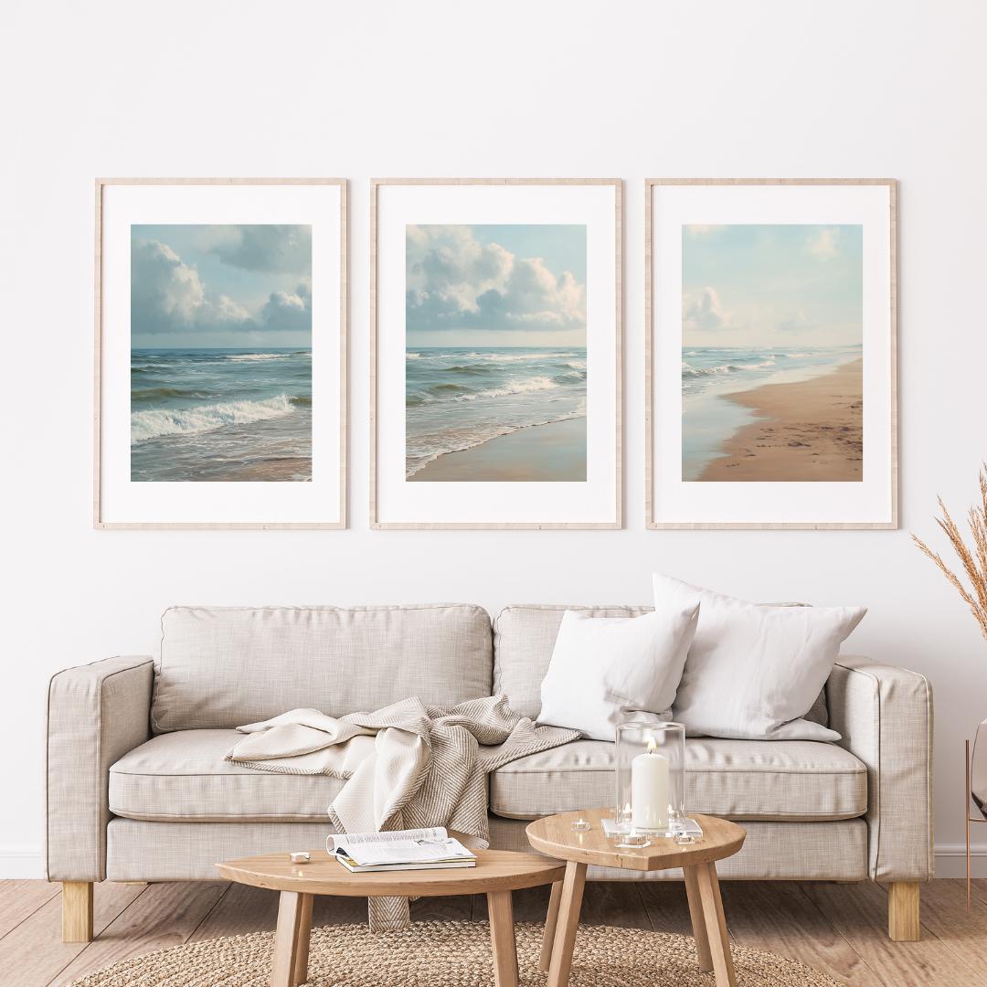 Set of 3 Ocean Beach Triptych  - огляд і ціна Photography Pose
