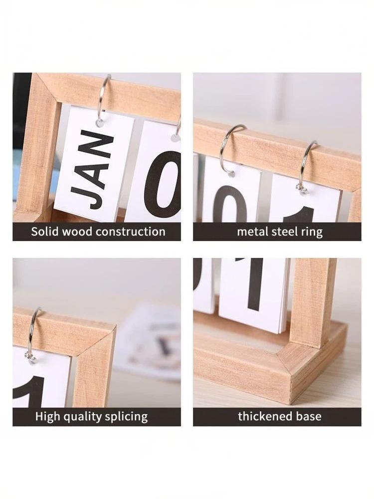 Wooden Perpetual Calendar Flip - огляд і ціна Photography Date