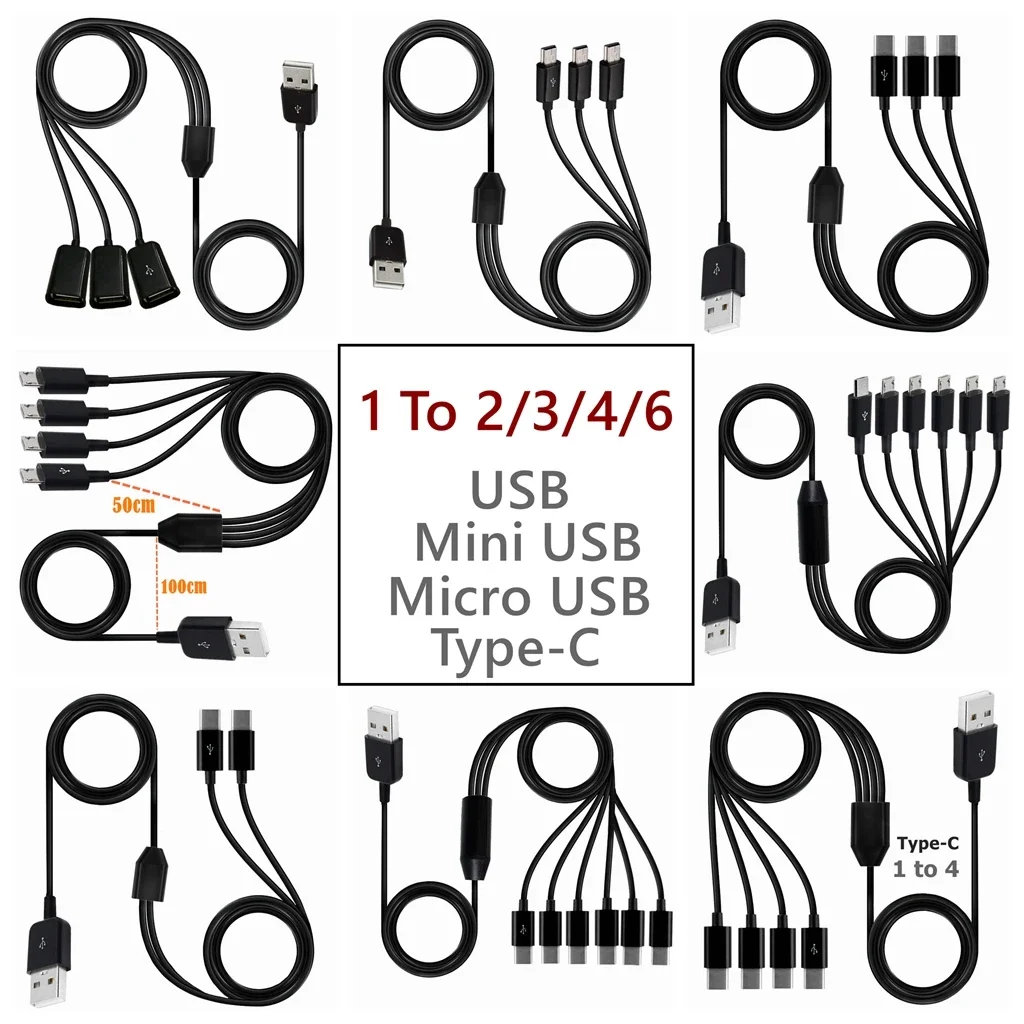 Type-C 1 To 4 6 Port Type C US - огляд і ціна Photography Date