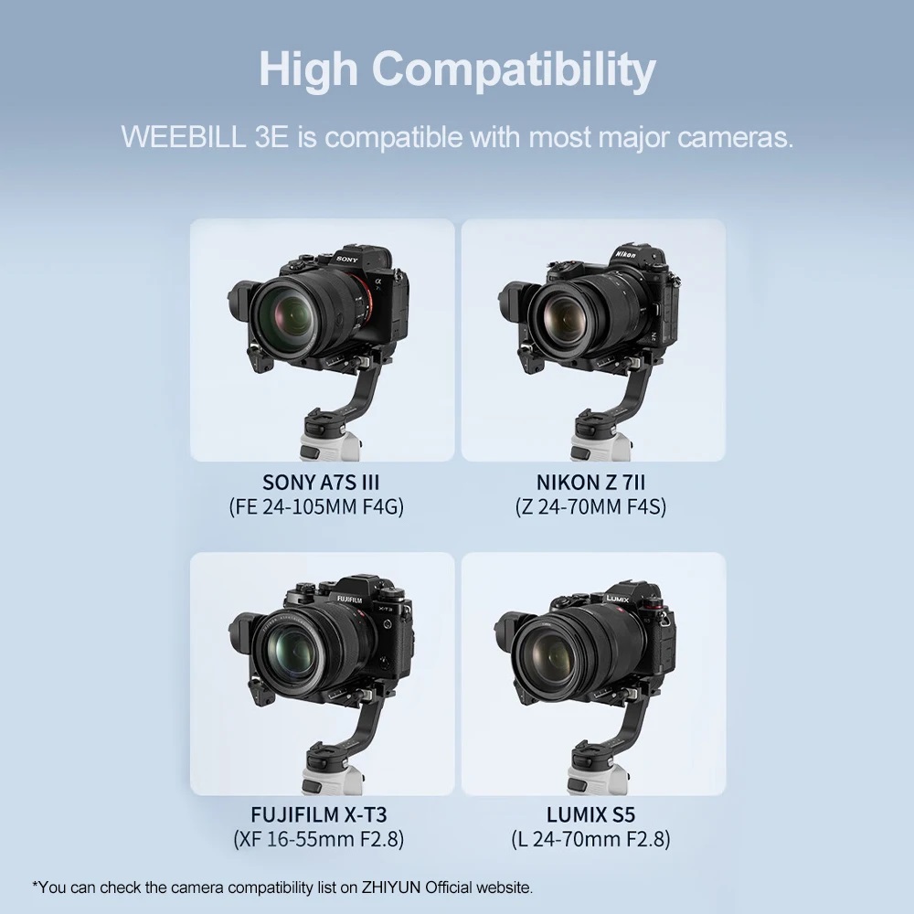 ZHIYUN CINEPEER Weebill 3E 3-A - огляд і ціна Handheld Stabilizer Gimbal