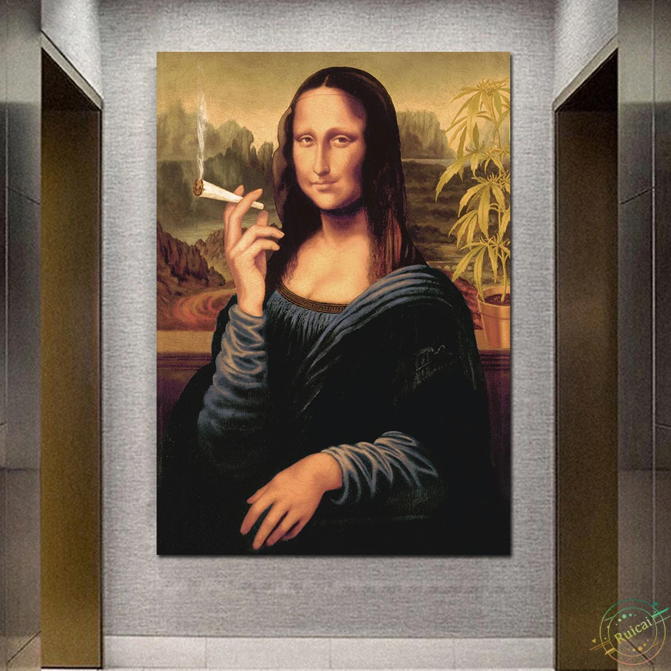 (No frame)Mona Lisa Woman Smok - огляд і ціна Photography Pose