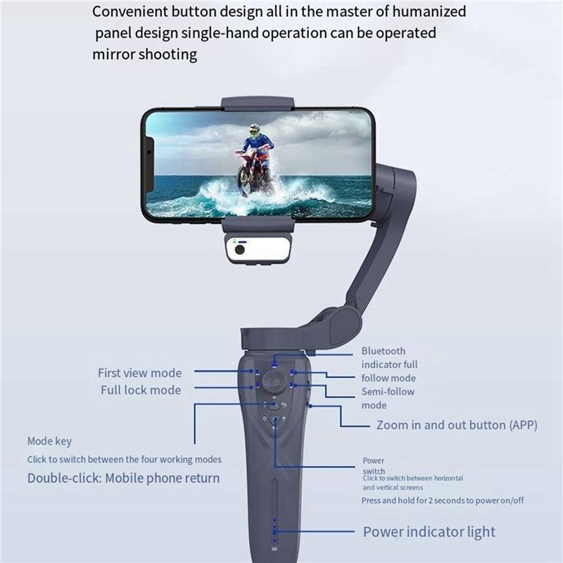 F12 3-Axis Handheld Gimbal Sma - огляд і ціна Handheld Stabilizer Gimbal