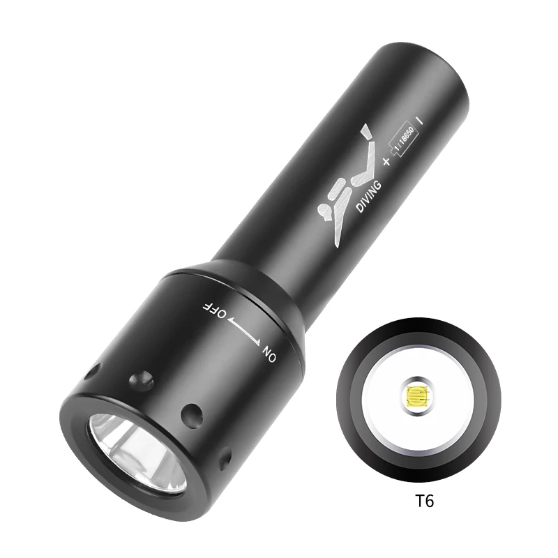 New T6 LED Diving Torch Long-R - огляд і ціна Photography Lighting