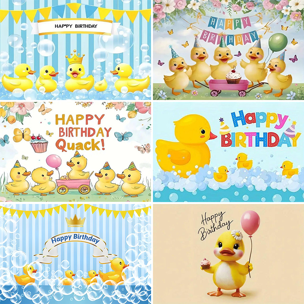 Cartoon Yellow Duck Theme Birt - огляд і ціна Photography Duck