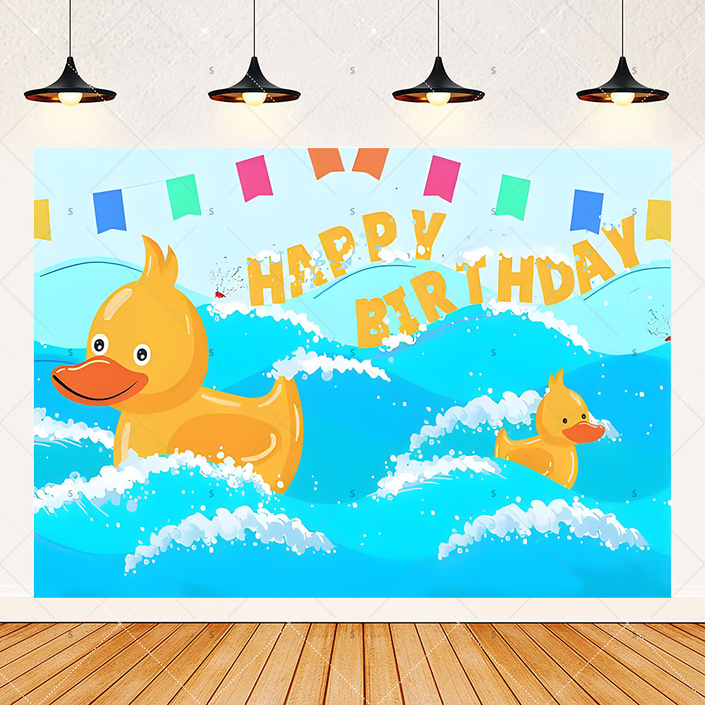 Cartoon Yellow Duck Theme Birt - огляд і ціна Photography Duck
