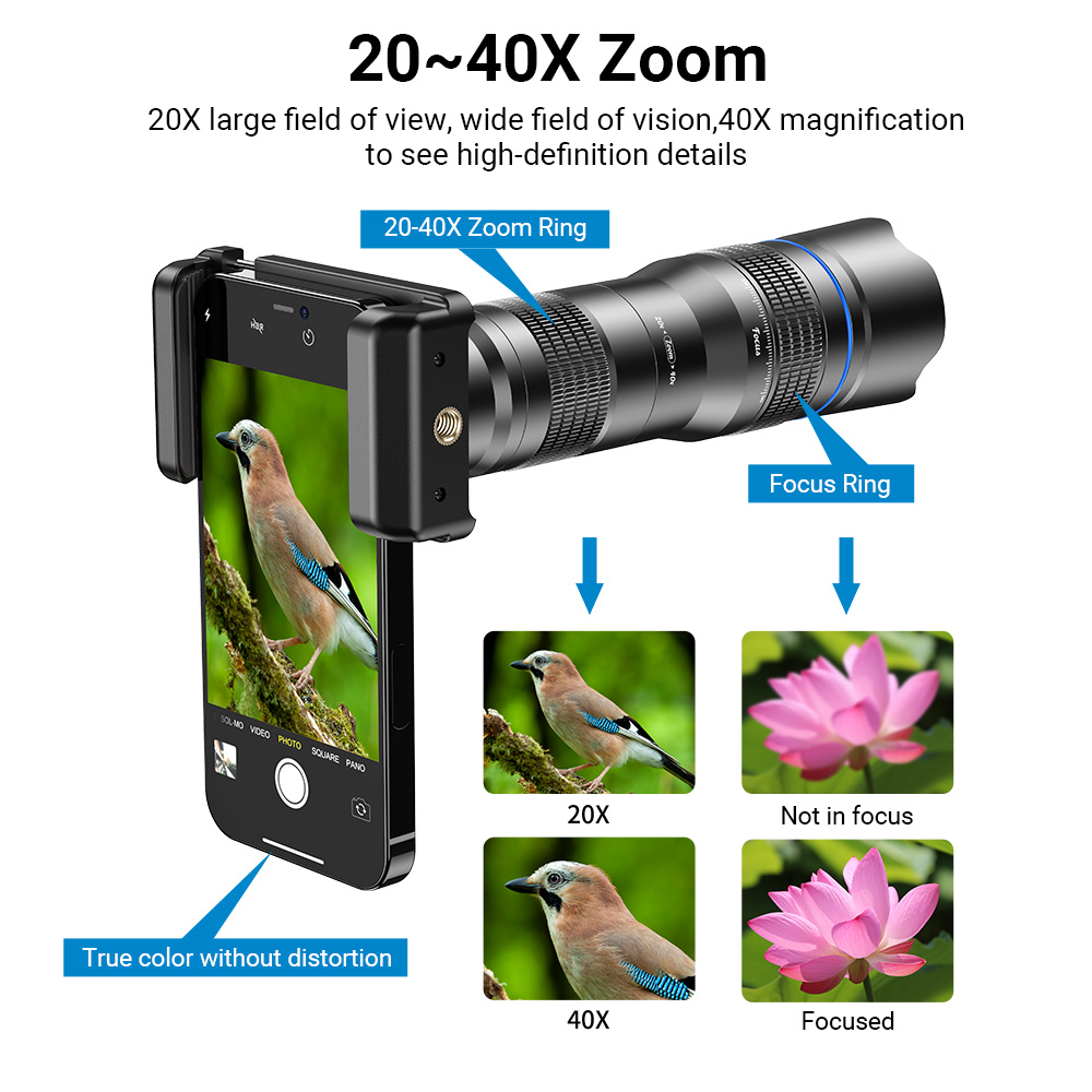 APEXEL HD Metal 20-40x Zoom Te - огляд і ціна Photography Kit Samsung S26 Ultra